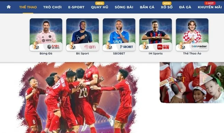 Sảnh thể thao 2Bong88 thiết kế giao diện đẹp, chuyên nghiệp