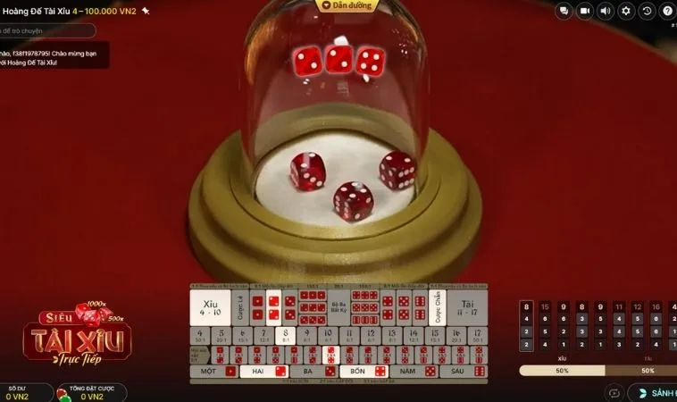 Bàn cược Tài Xỉu Nhà Cái 2Bong88