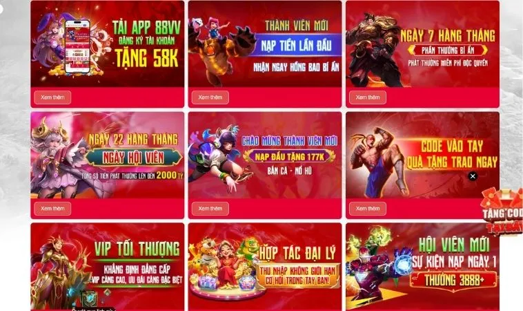 Các chương trình Khuyến Mãi 2Bong88 hấp dẫn tặng người chơi